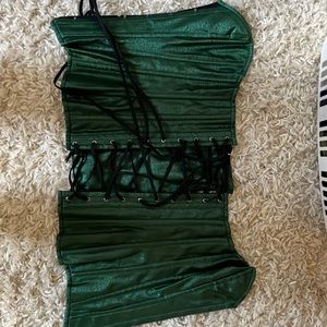 BRAND NEW Lavish size S Green Corset
